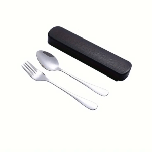 2pc Travel Utensils with case