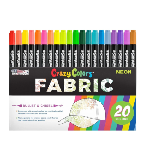 Neon Dual-Tip Fabric Markers