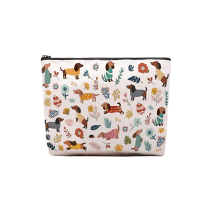 Dog print pouch